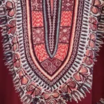 Thumbnail for Authentic 70s Vintage Boho Burgundy Dashiki Tunic hippie