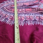 Thumbnail for Authentic 70s Vintage Boho Burgundy Dashiki Tunic hippie