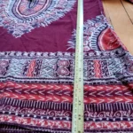 Thumbnail for Authentic 70s Vintage Boho Burgundy Dashiki Tunic hippie