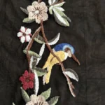 Thumbnail for ZARA – Black sheer jumper embroidered with flowers and hummingbirds (size M, Women’s)
