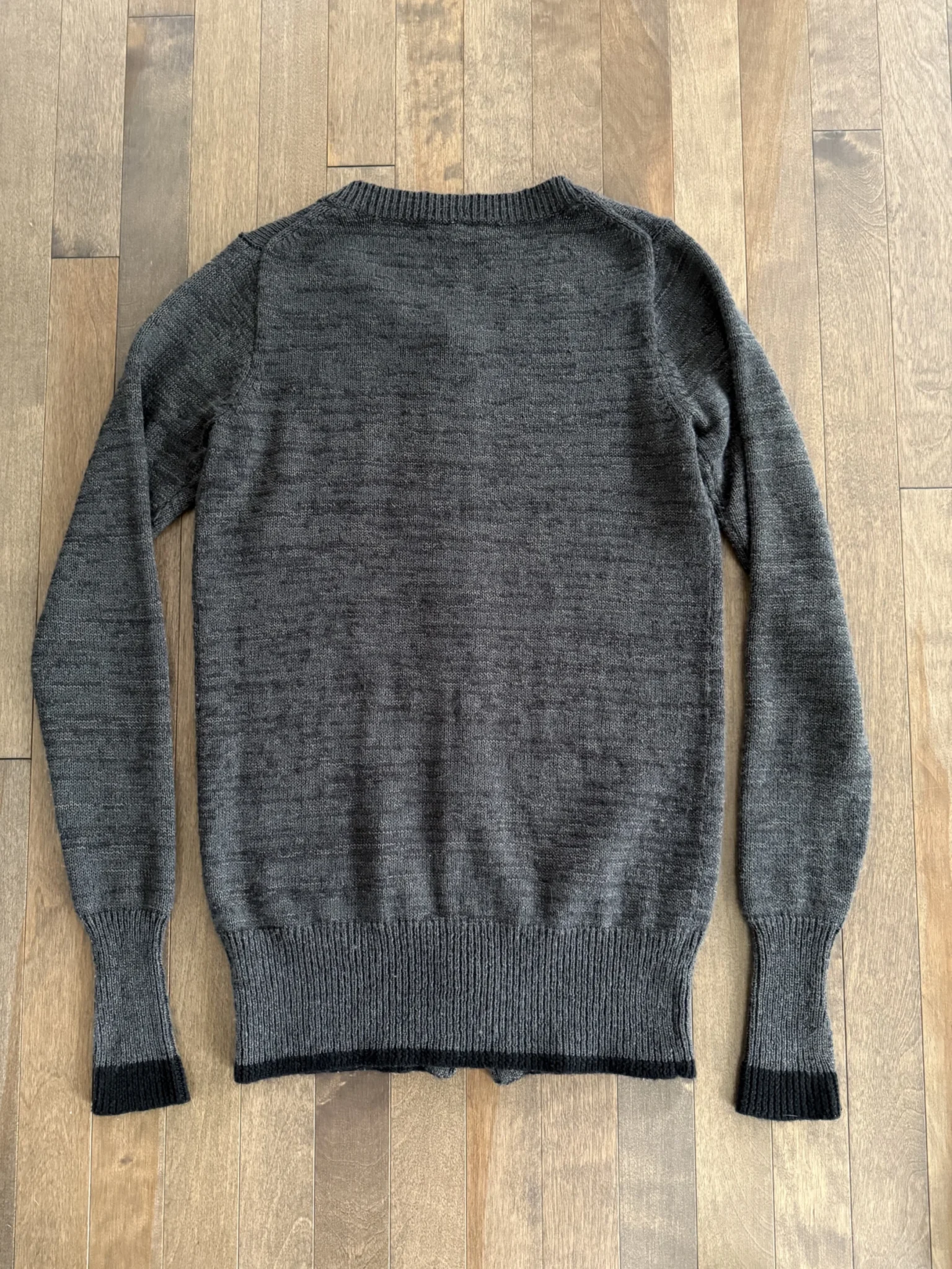 Image for Free People – Dark grey knitted jumper with zip (women’s, TP/XS)
