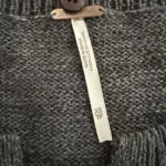 Thumbnail for Free People – Dark grey knitted jumper with zip (women’s, TP/XS)