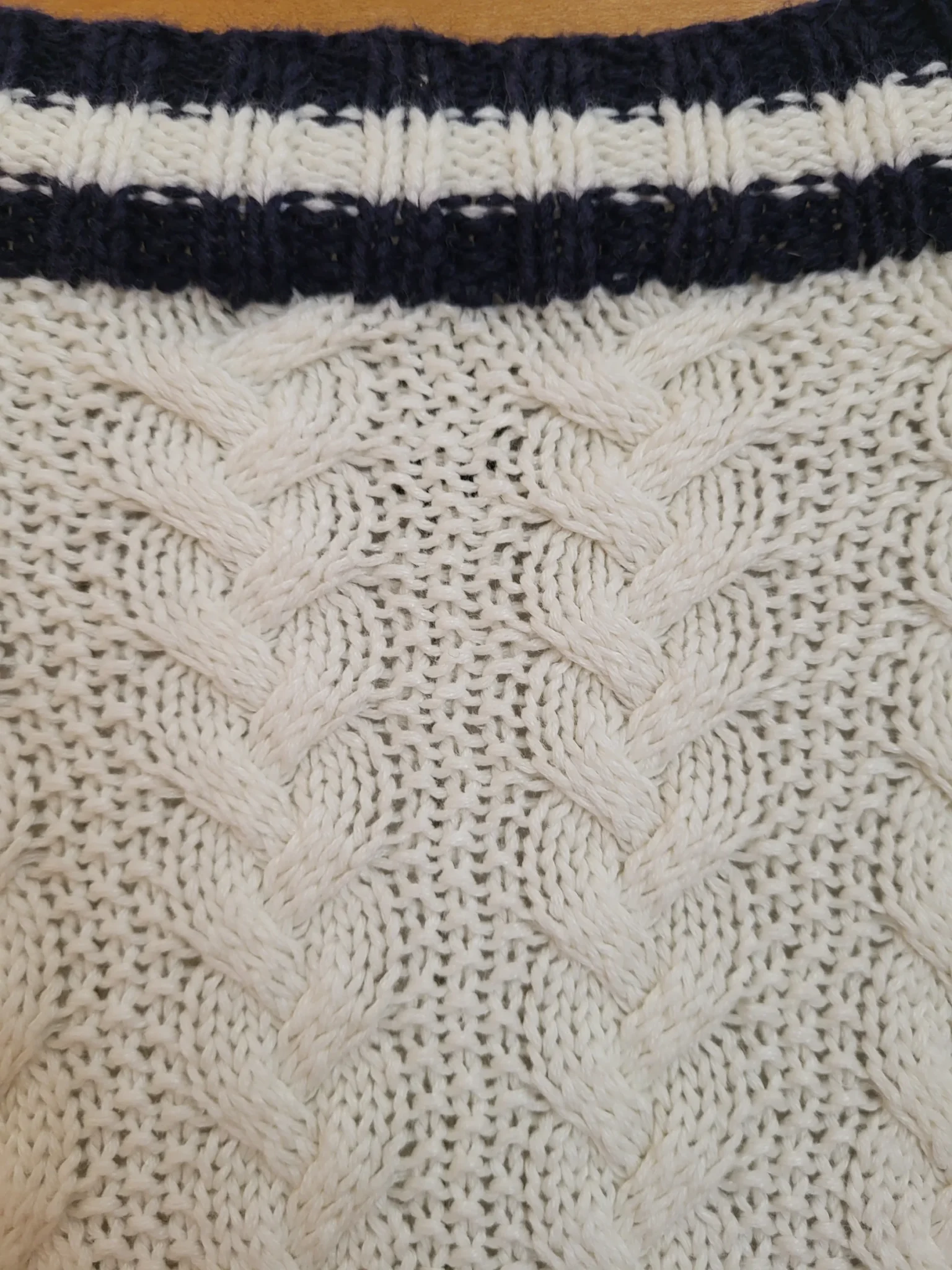 Image for Lauren ralph lauren Vintage Linen and cotton cable knit tennis cardigan
