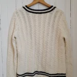 Thumbnail for Lauren ralph lauren Vintage Linen and cotton cable knit tennis cardigan