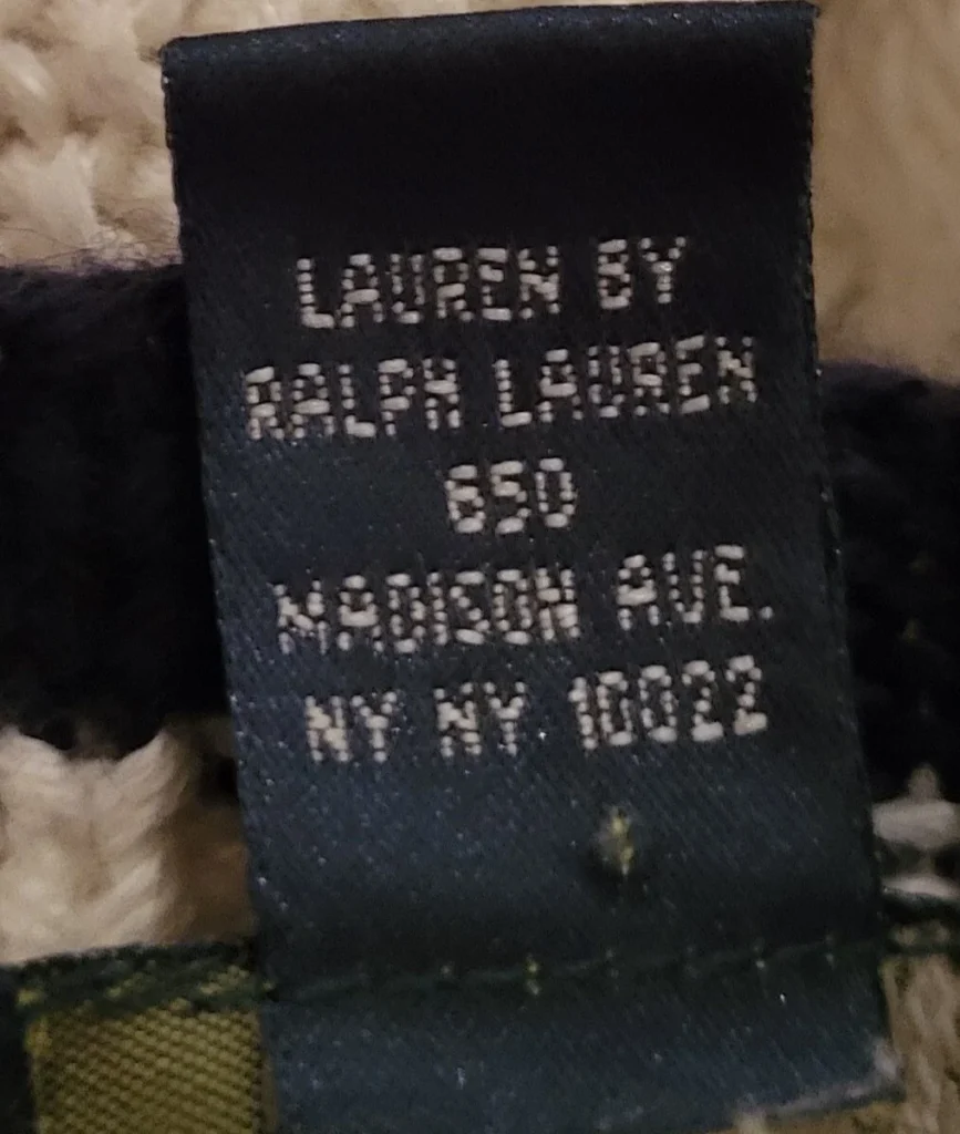 Image for Lauren ralph lauren Vintage Linen and cotton cable knit tennis cardigan