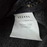 Thumbnail for Sézane Mini jupe élégante noire et beige