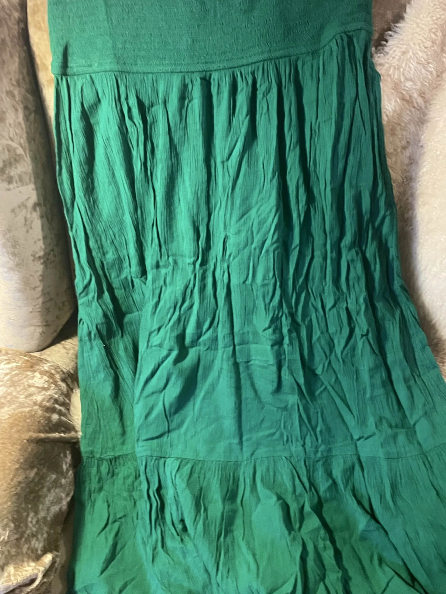 Image for Robe verte bohémienne