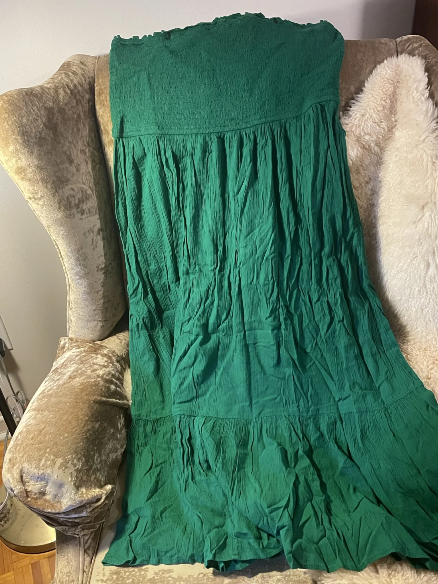 Image for Robe verte bohémienne