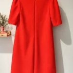Thumbnail for La Petite Robe de Chloé – Textured coral-red dress
