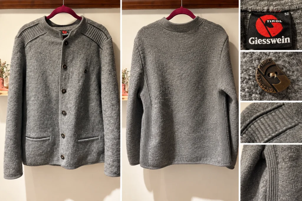 Image for Giesswein – Cardigan autrichien gris chiné | Taille 52