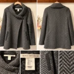 Thumbnail for Max Studio herringbone coat – Size L