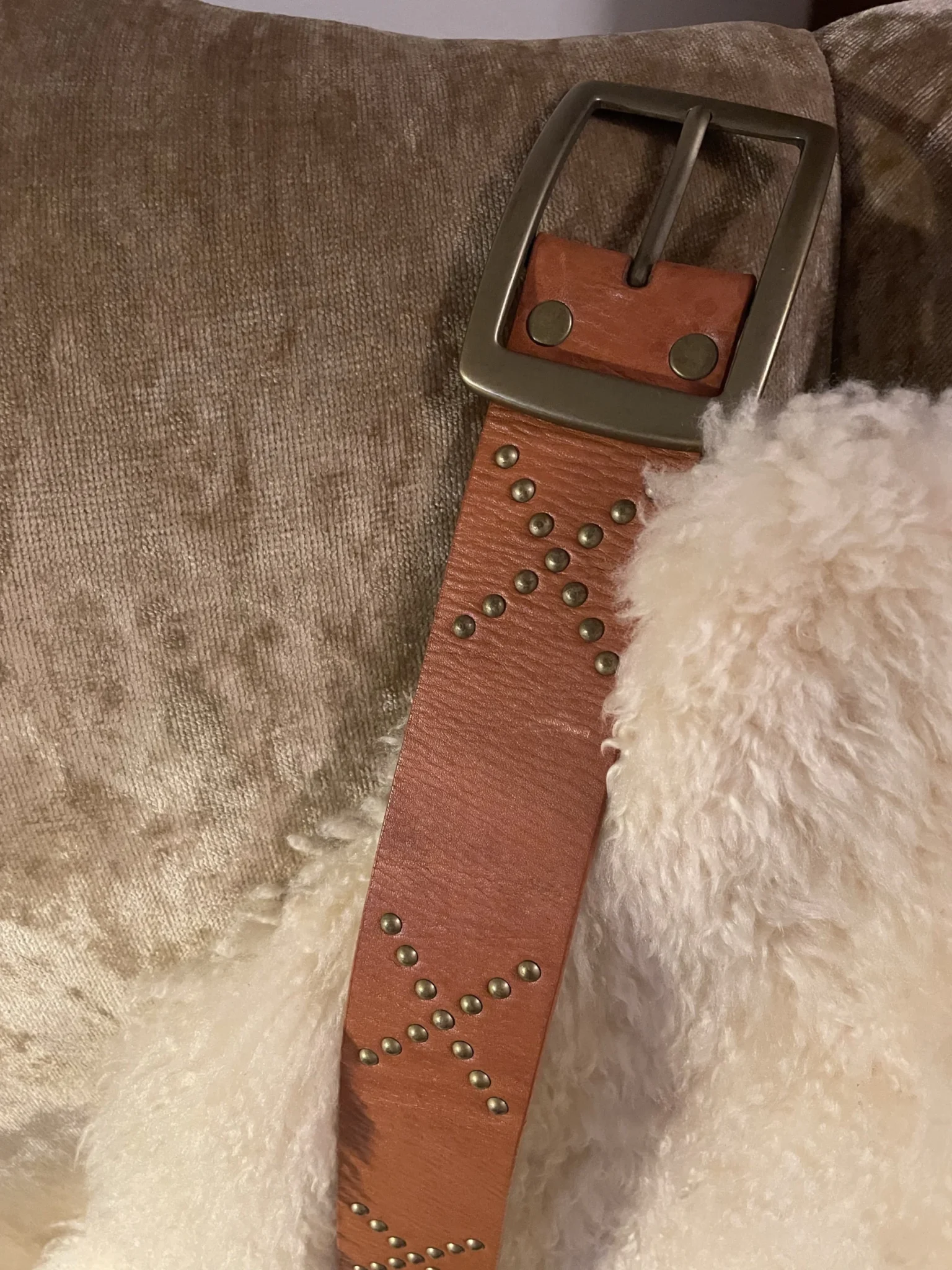 Featured image for Belle ceinture tan one size équivalent à médium