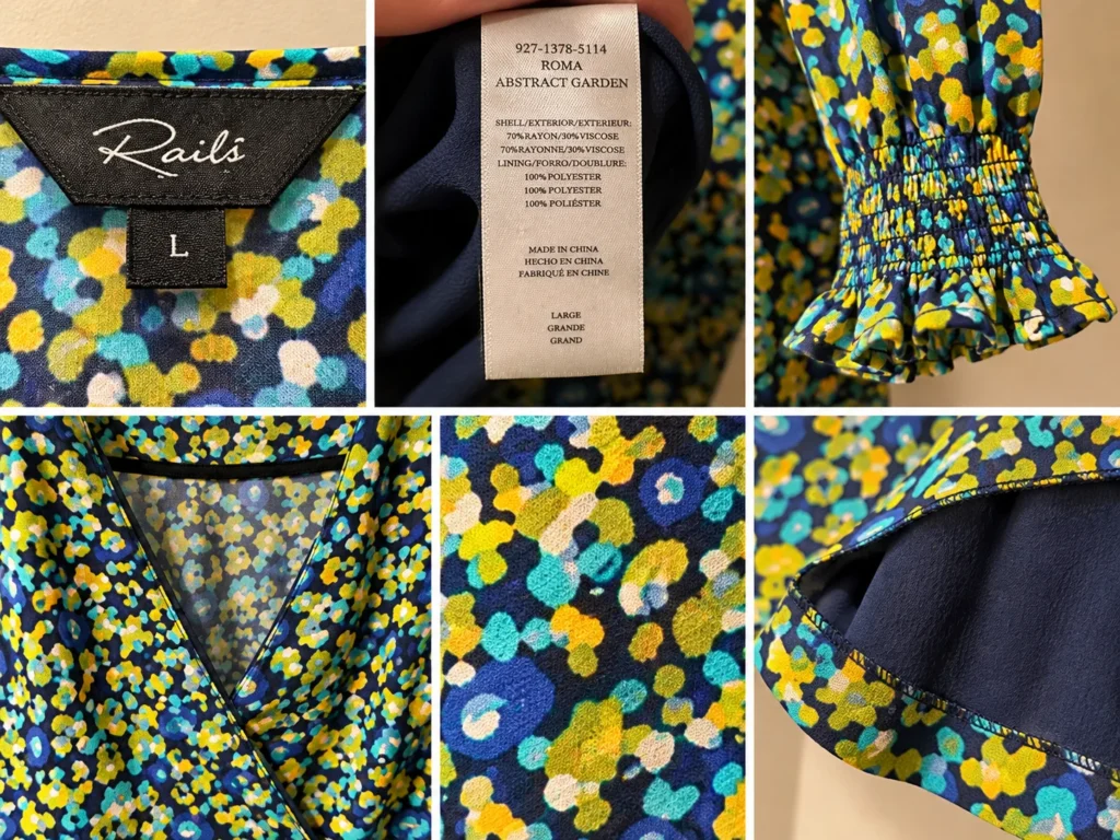 Image for Rails Roma ‘Abstract Garden’ dress – Size L
