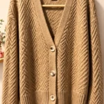 Featured thumbnail for Buffalo David Bitton cardigan – Textured camel – Size M