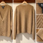 Thumbnail for Buffalo David Bitton cardigan – Textured camel – Size M