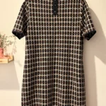 Thumbnail for Robe en tricot à carreaux – Nicole Miller New York – XL