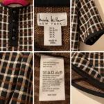 Thumbnail for Robe en tricot à carreaux – Nicole Miller New York – XL
