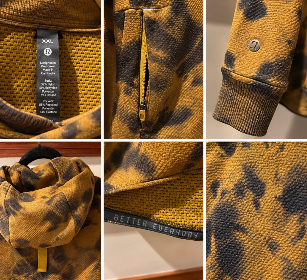 Image for Lululemon – Chandail à capuchon tie-dye – XXL