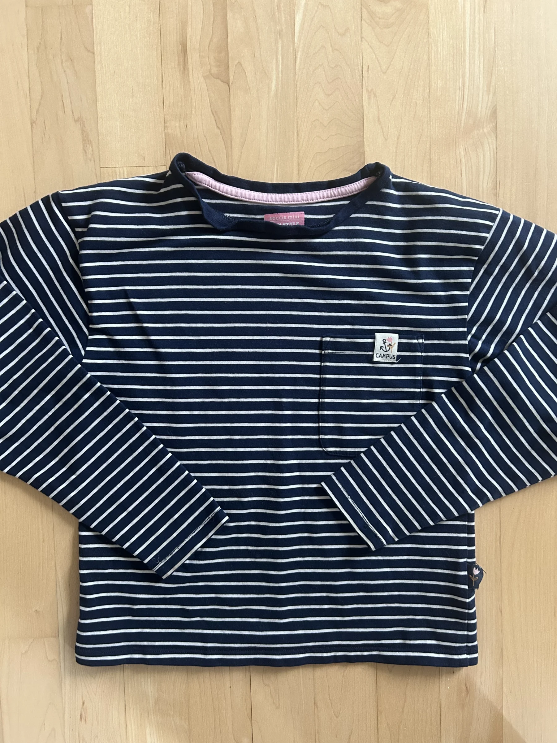 Striped jumper, Mini Mouse, age 7 Souris Mini seconde main
