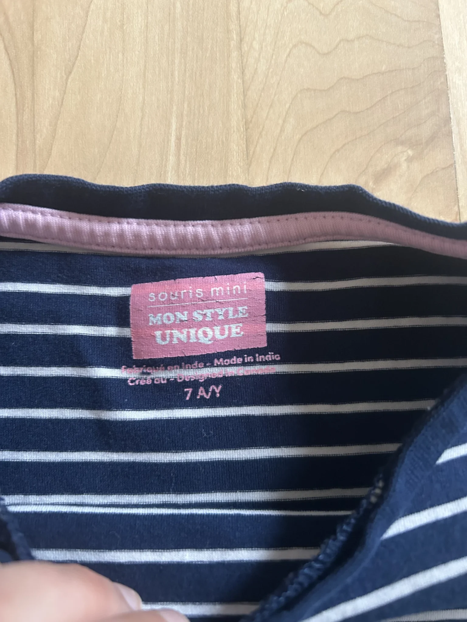 Image for Striped jumper, Mini Mouse, age 7