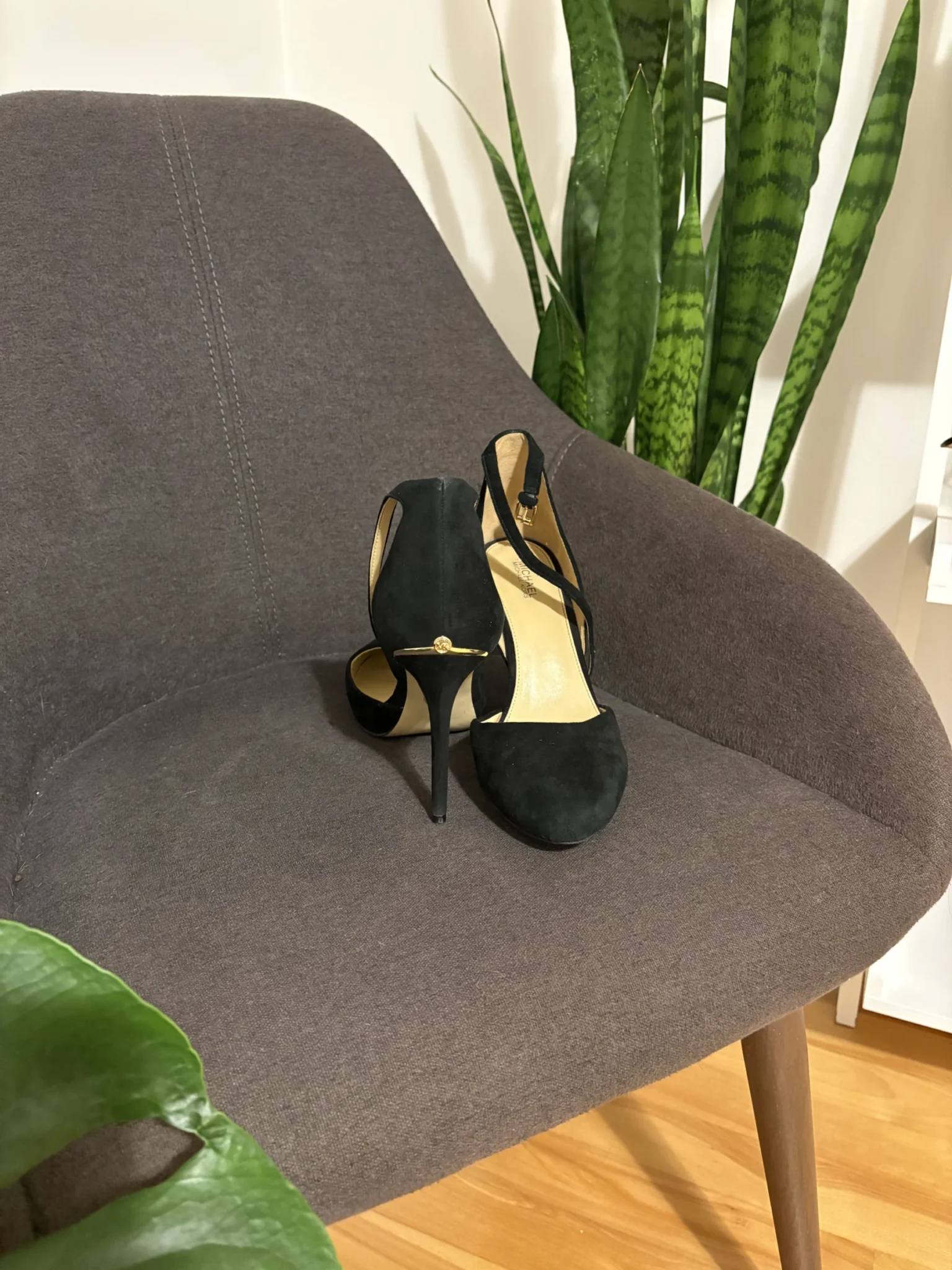 Image for Black suede Michael Kors high heels