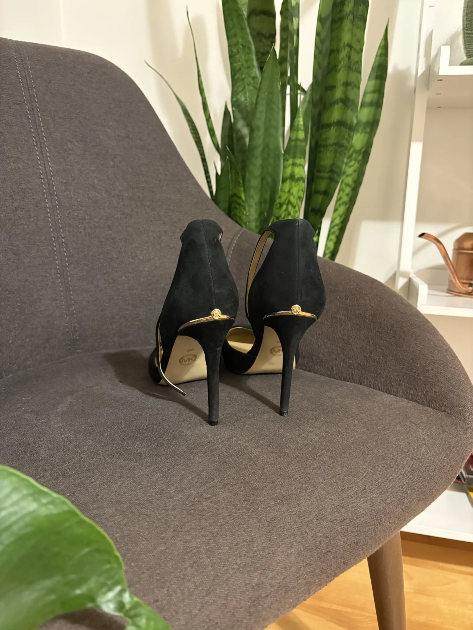 Image for Black suede Michael Kors high heels