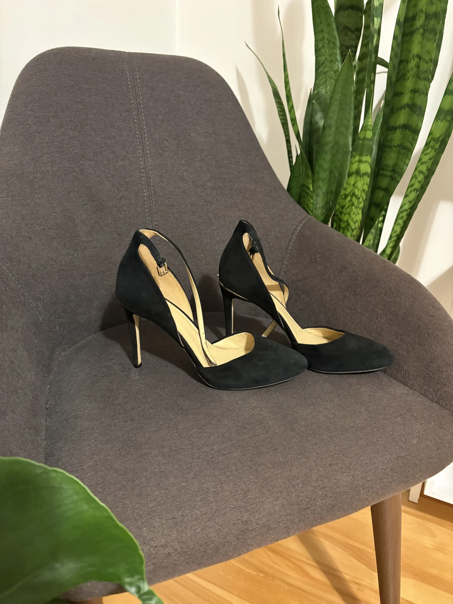 Image for Black suede Michael Kors high heels