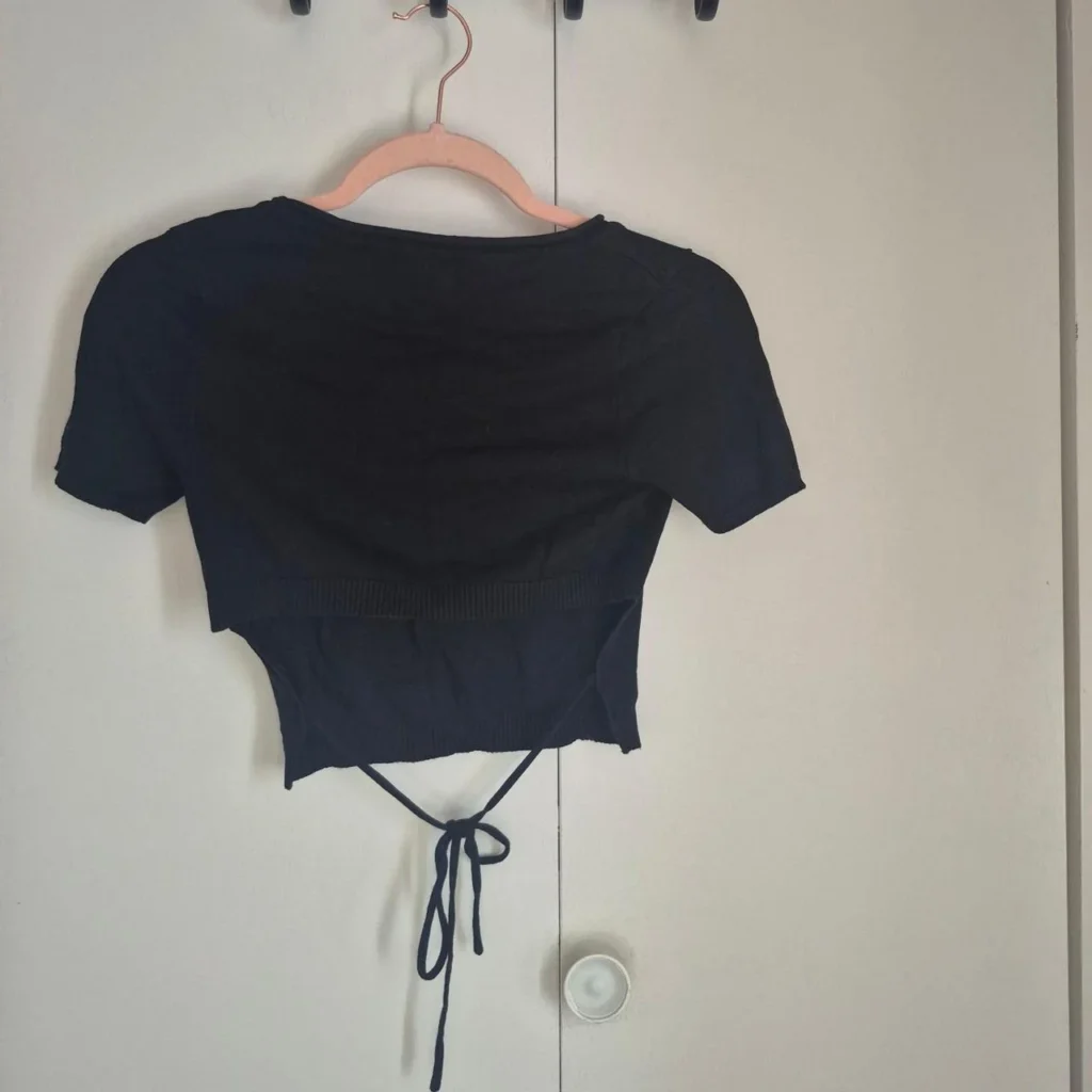 Image for Ardene black top with open back, size XS