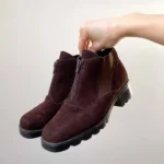 Featured thumbnail for Bottines vintage Barbo années 90 en suède marron faites au Canada grandeur 7 US