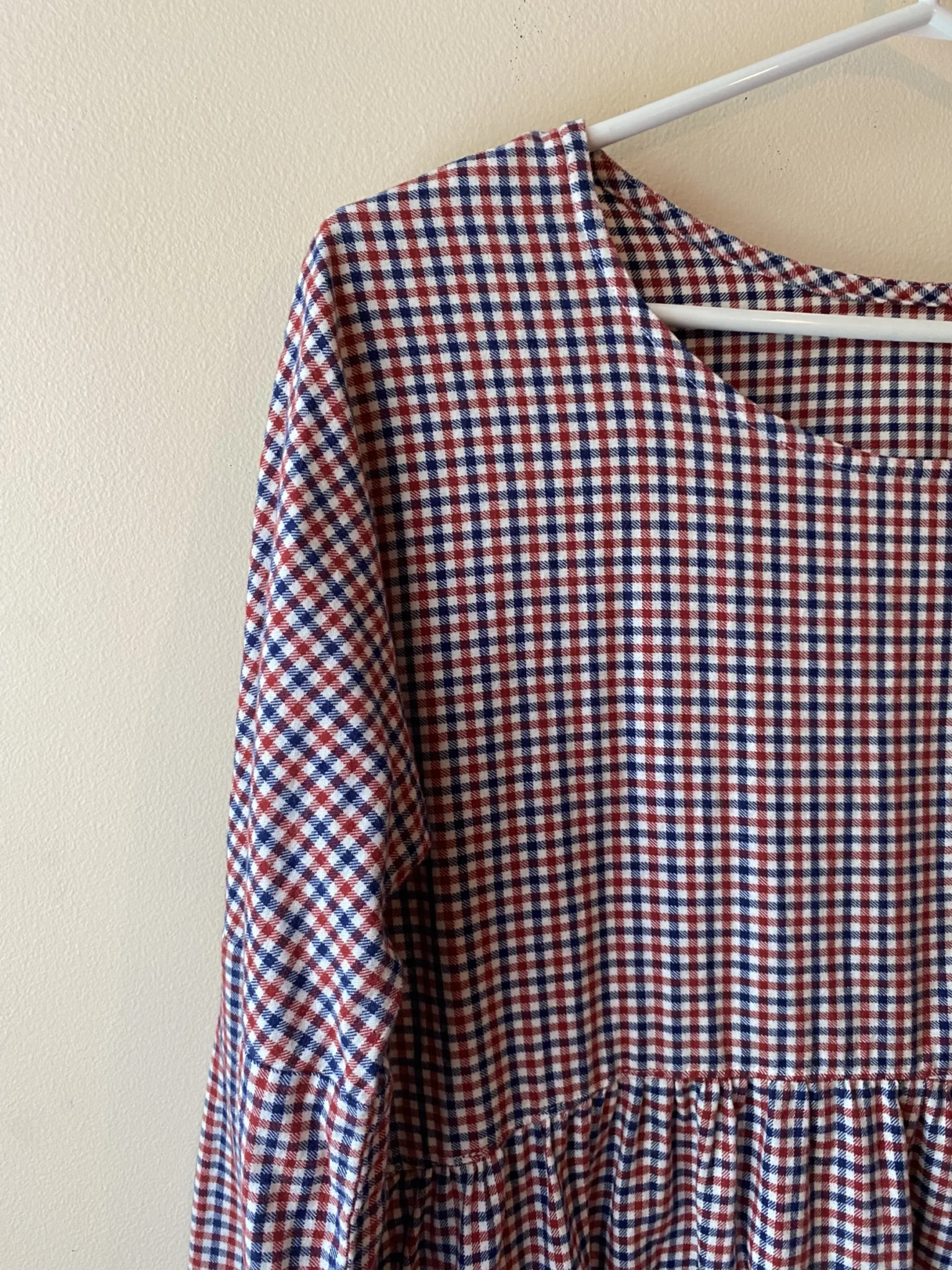 Image for Robe en flanelle de coton faite main