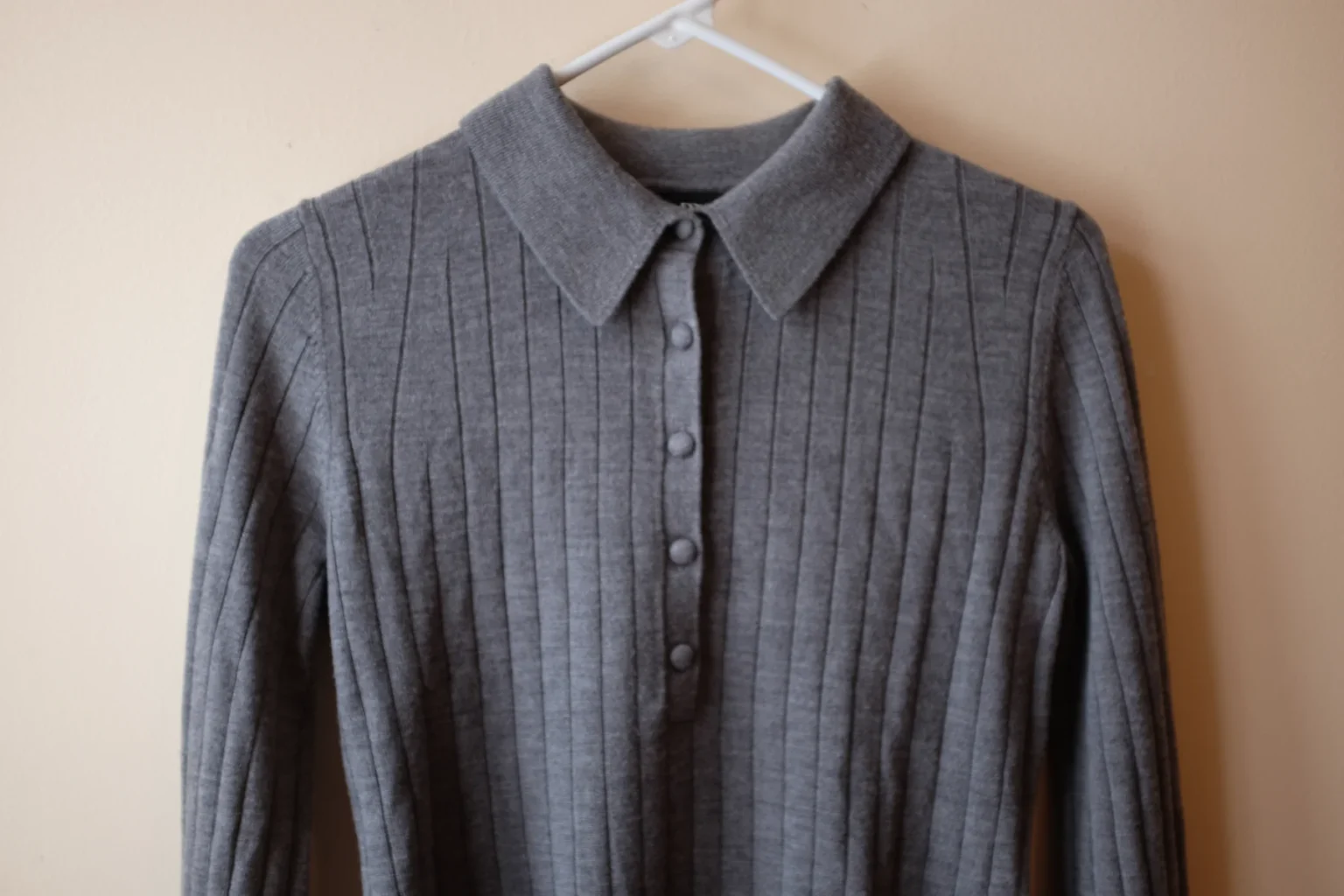 Image for Merino wool polo shirt