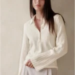 Thumbnail for Merino wool polo shirt