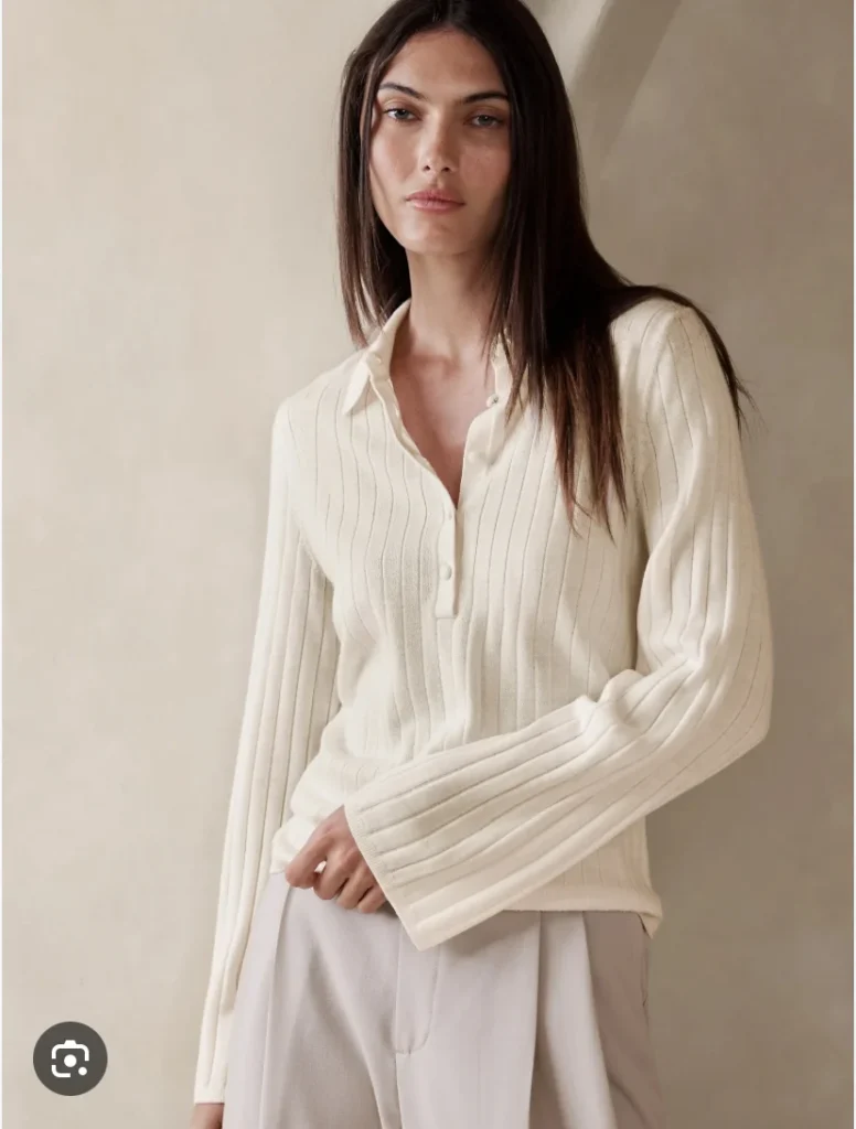 Image for Merino wool polo shirt