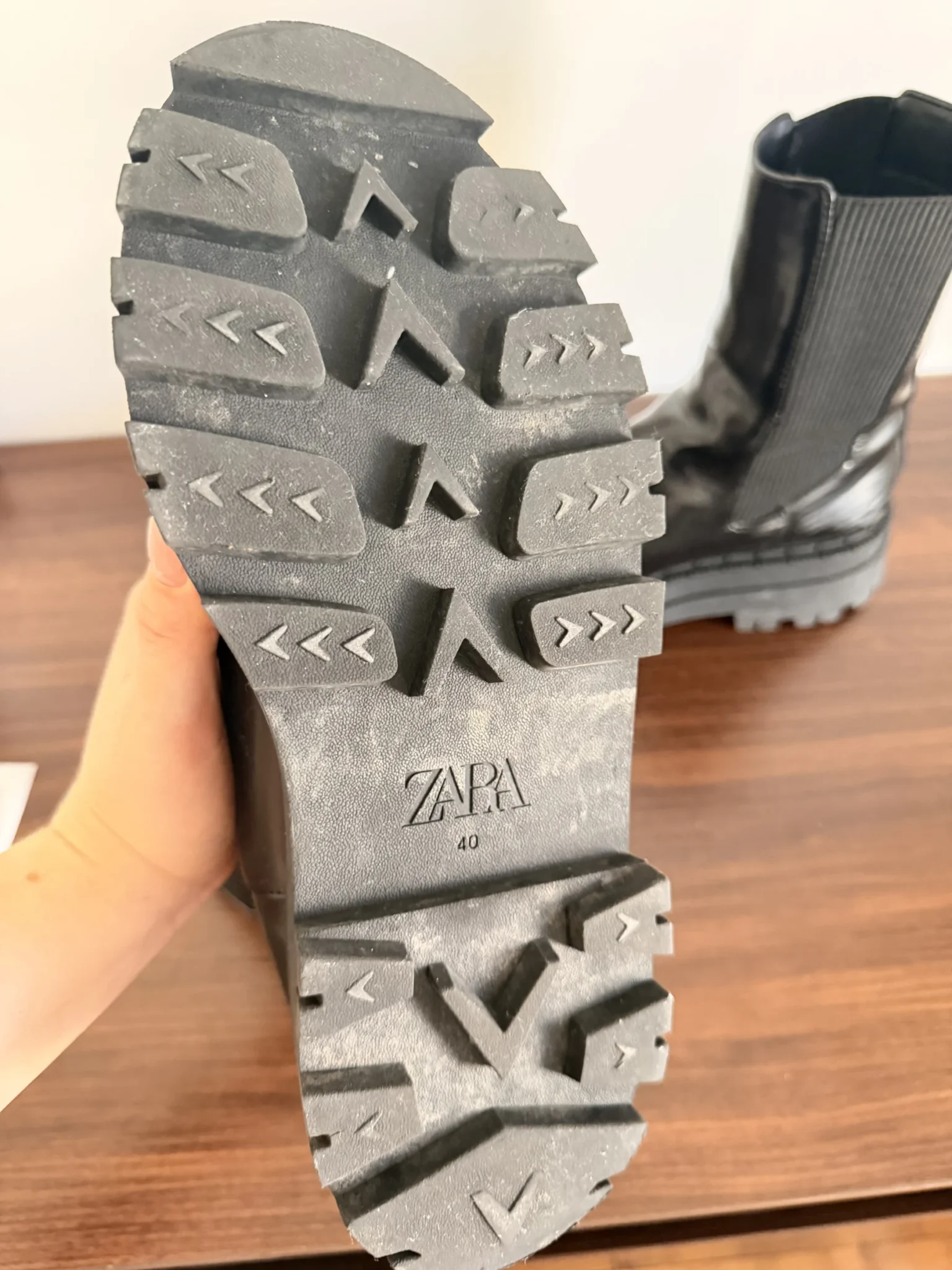 Image for Black mid-season boots from ZARA
