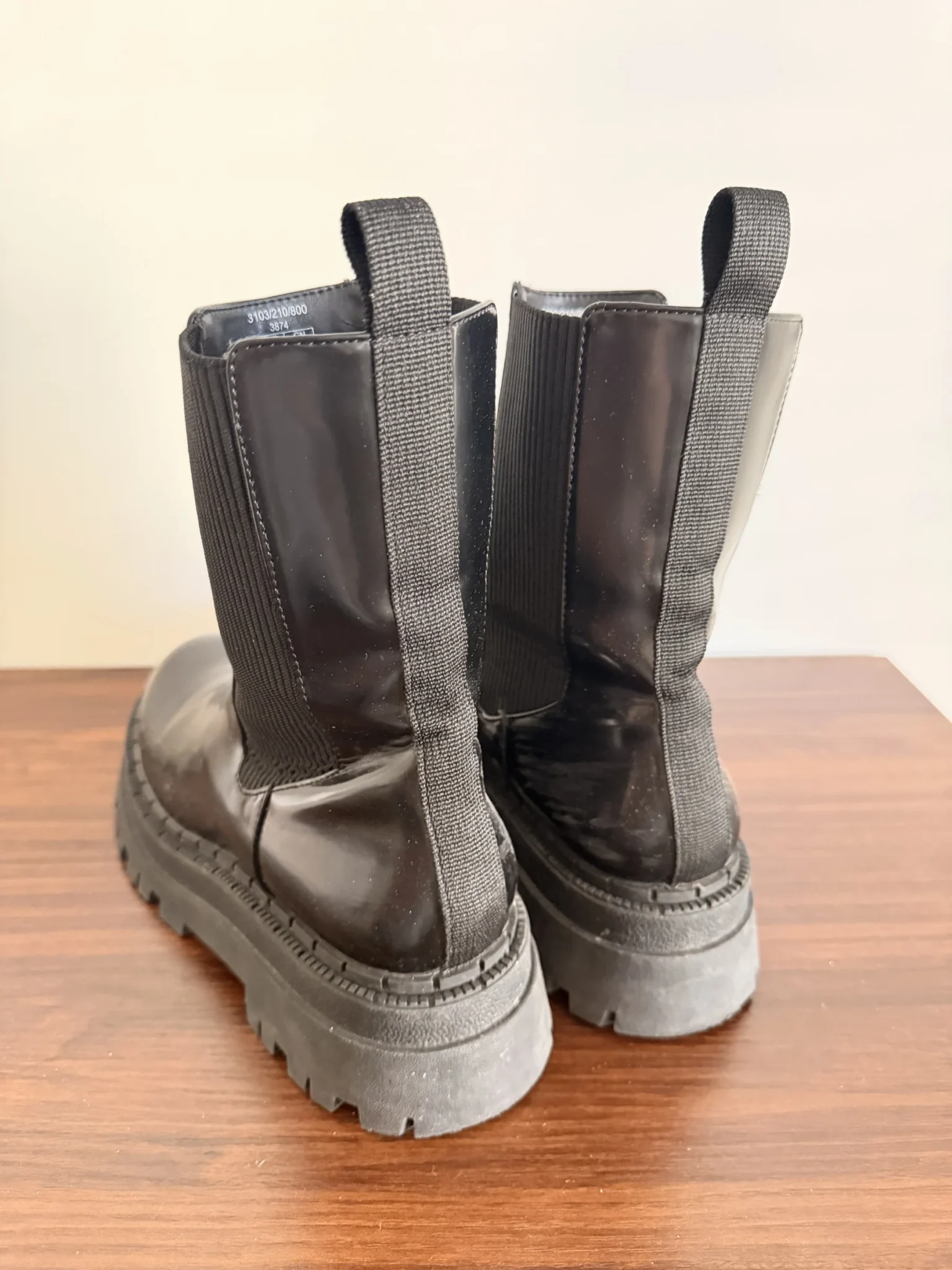 Image for Black mid-season boots from ZARA