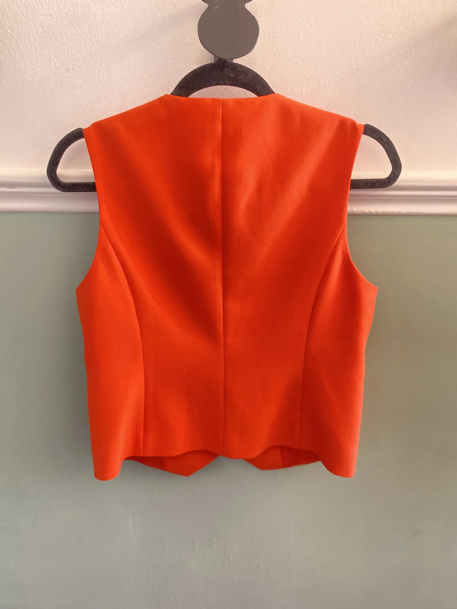 Image for Sleeveless orange blazer