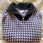 Featured thumbnail for Mauve, black and white jumper