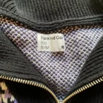 Thumbnail for Mauve, black and white jumper
