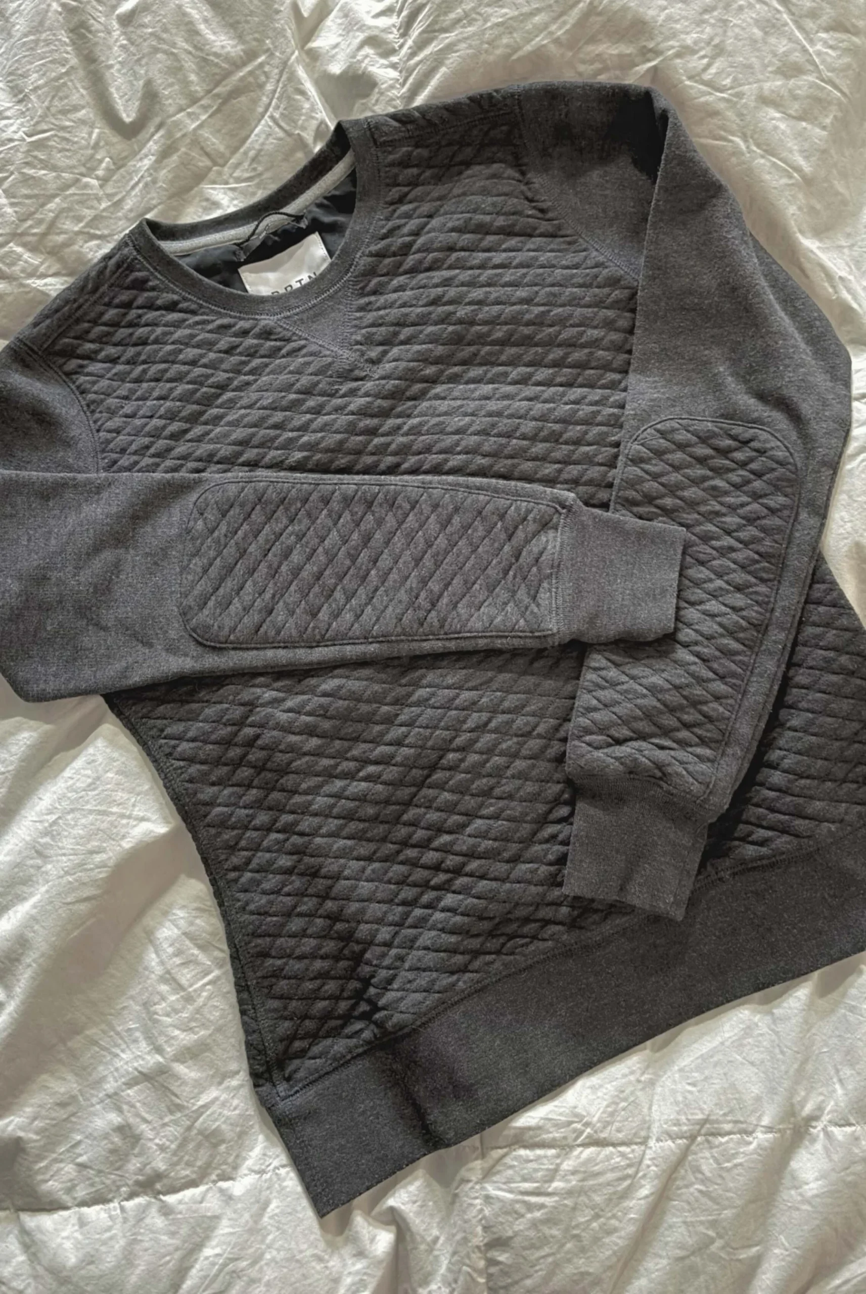 Dark grey Brixton quilted jumper *Other seconde main