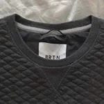 Thumbnail for Dark grey Brixton quilted jumper