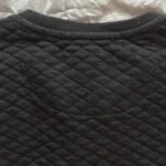 Thumbnail for Dark grey Brixton quilted jumper