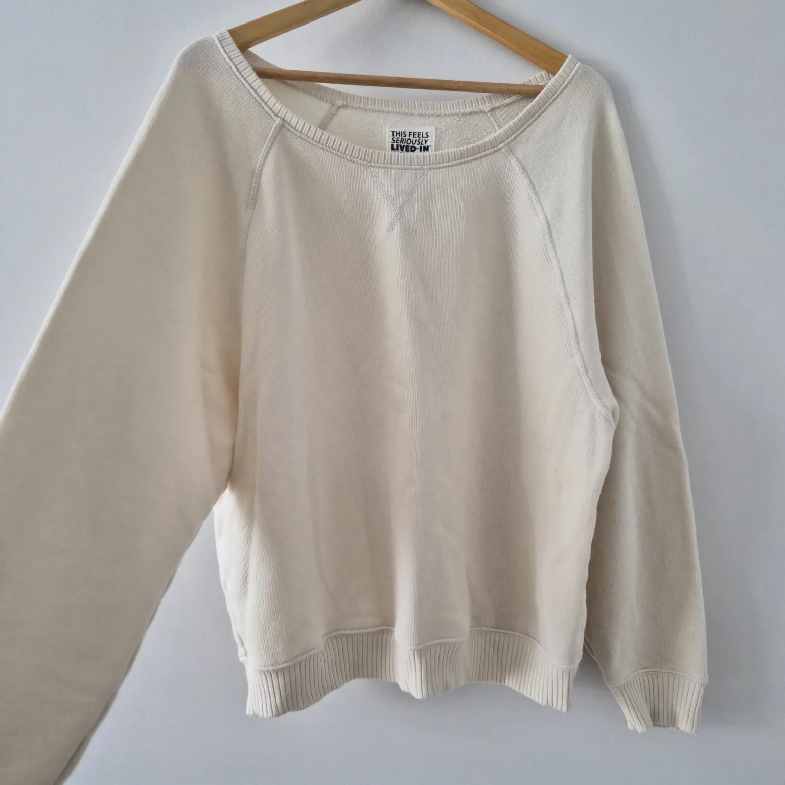 Featured image for Oversized sweatshirt with a loose neckline