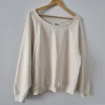 Thumbnail for Oversized sweatshirt with a loose neckline