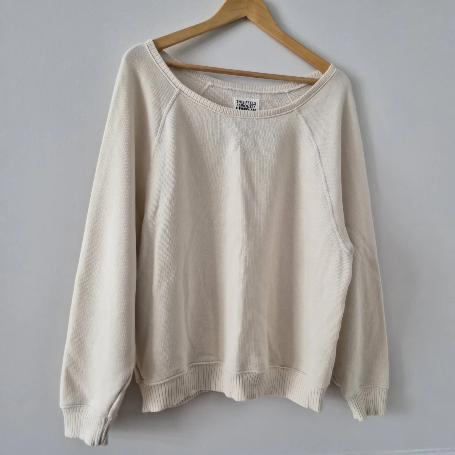 Image for Oversized sweatshirt with a loose neckline
