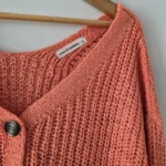 Thumbnail for Openwork knitted cardigan