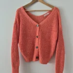 Thumbnail for Openwork knitted cardigan