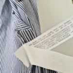 Thumbnail for Striped crop top with silver buttons
