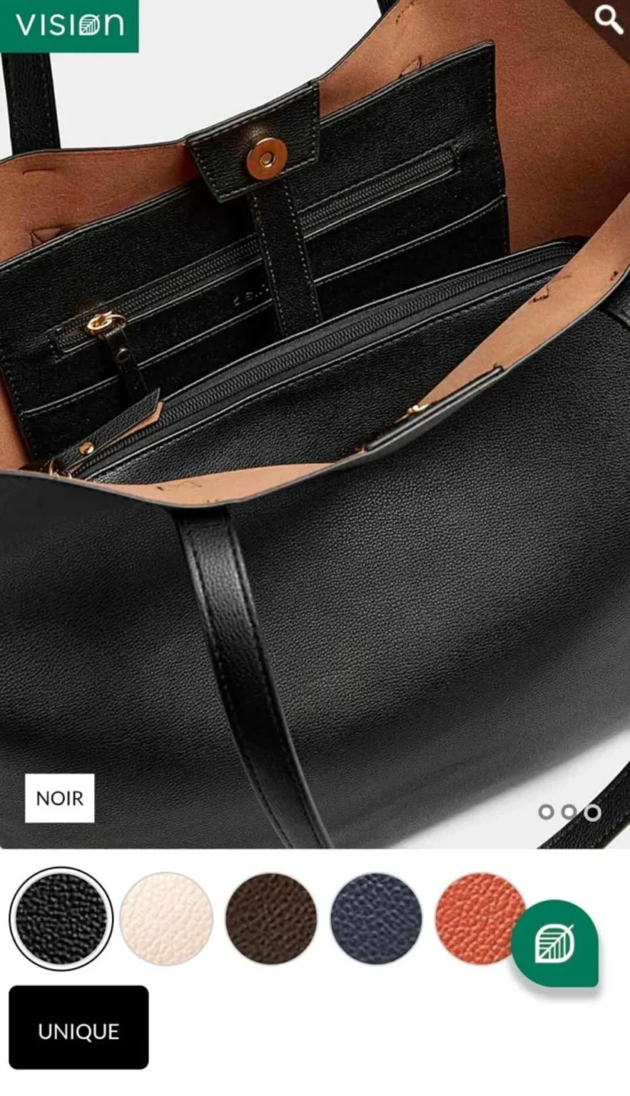 Image for Minimalist, textured tote bag by Simons