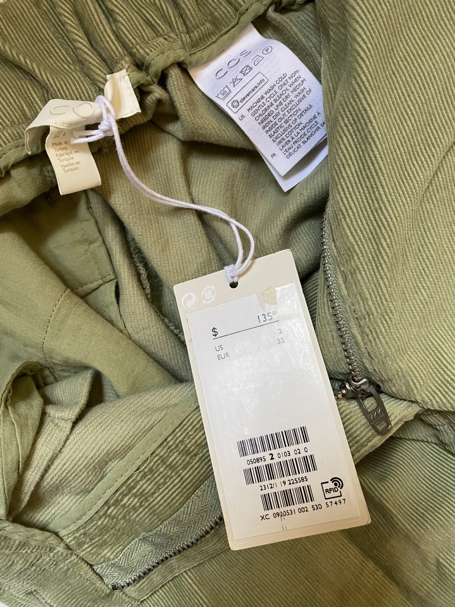 Image for COS corduroy trousers