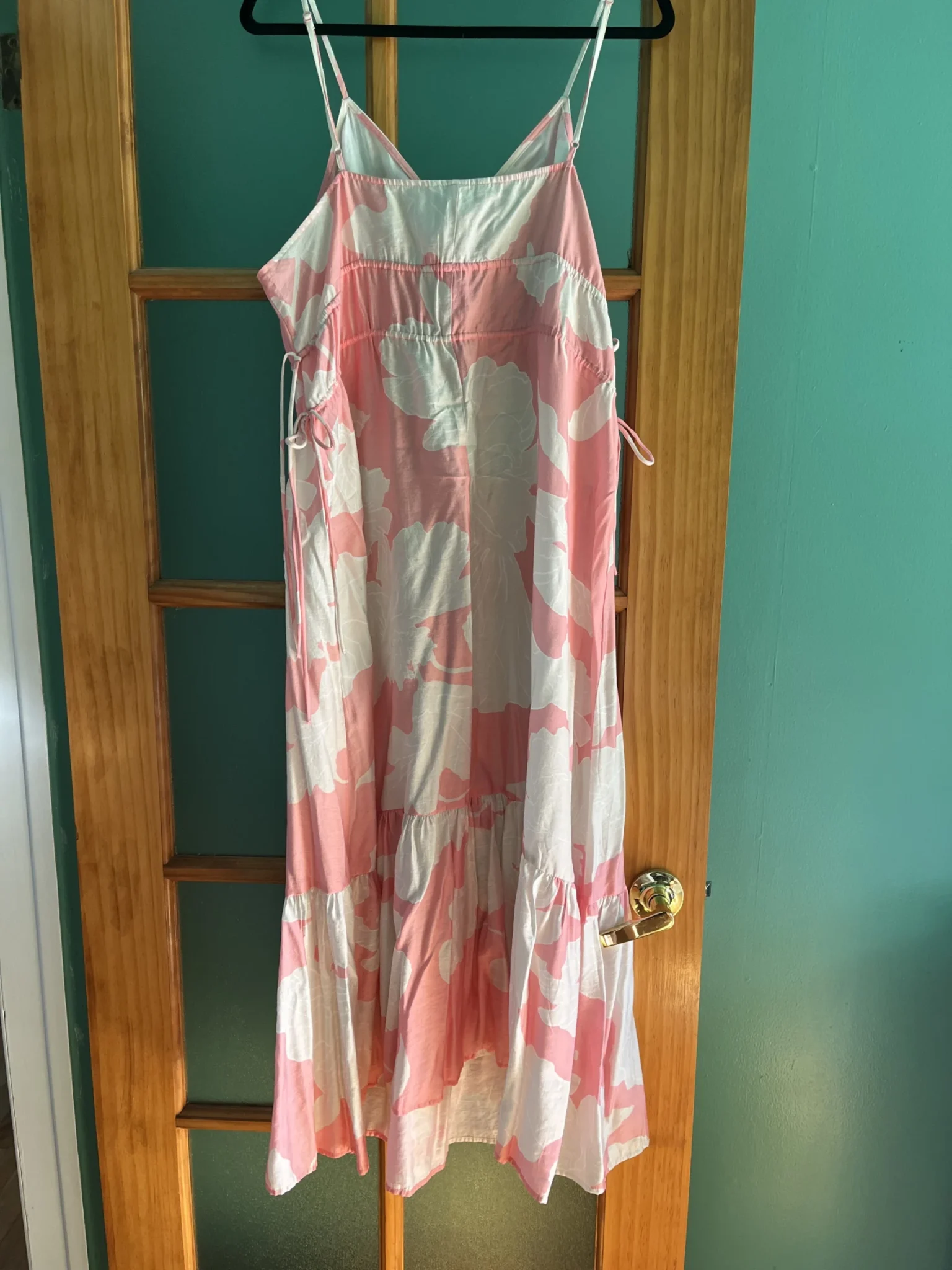 Image for HM Long White and Pink Dress